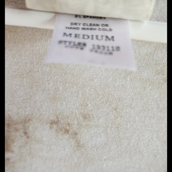 Vocal Tie-Dye Fringe Top in Cream and Brown - Picture 4 of 6